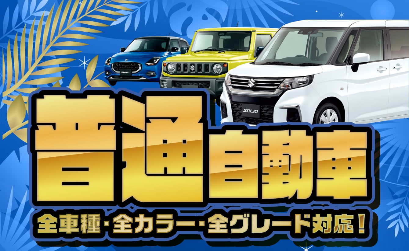 普通自動車 全車種・全カラー・全グレード対応！